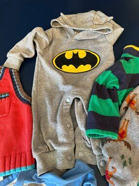 17 piece bundle of clothes for 12 month old boy